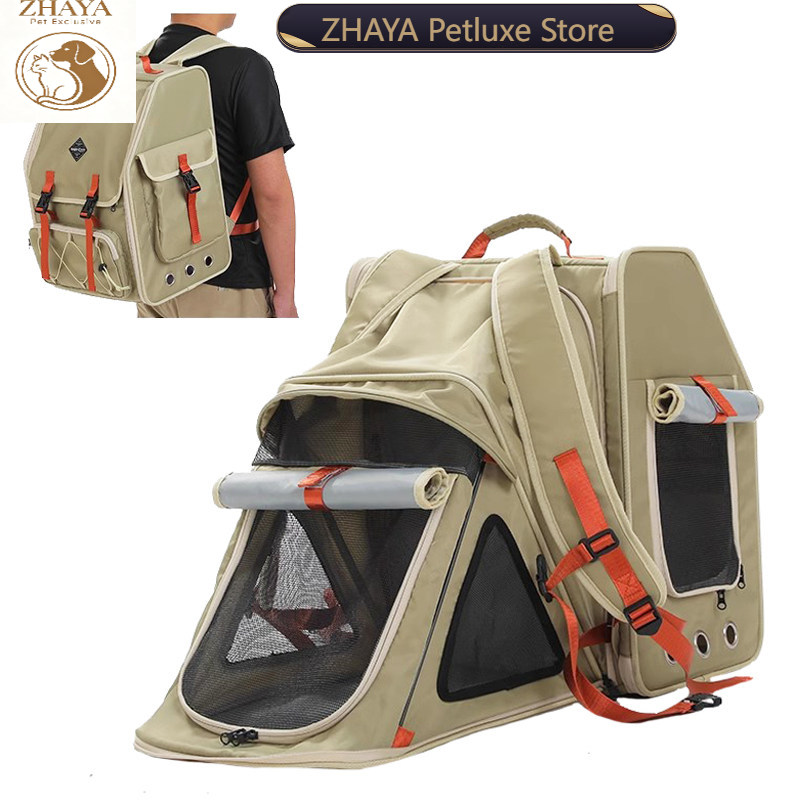 Foldable Backpack Small - Mochila Transportadora para Mascotas ZHAYA, Gran