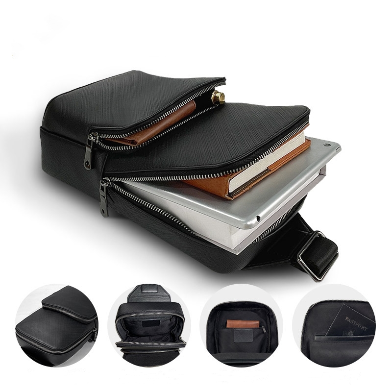 Bolso de pecho de cuero Real p - Sling Backpack Shoulder reseña y precio